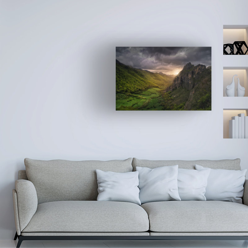 Œuvre sur toile «Bolk Oskar Baglietto Somiedo», H 16 po x l 24 po