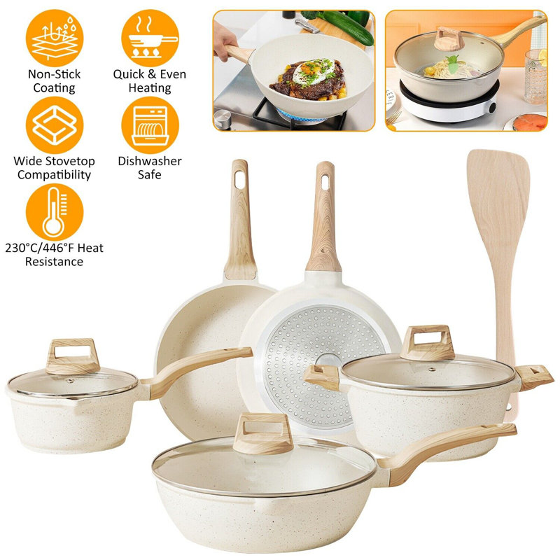 Ensemble de batterie de cuisine 8 pièces