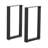 Metal Table Legs - Heavy Duty Square Tube Legs, Set Of 2, 28' Height, 18' Wide