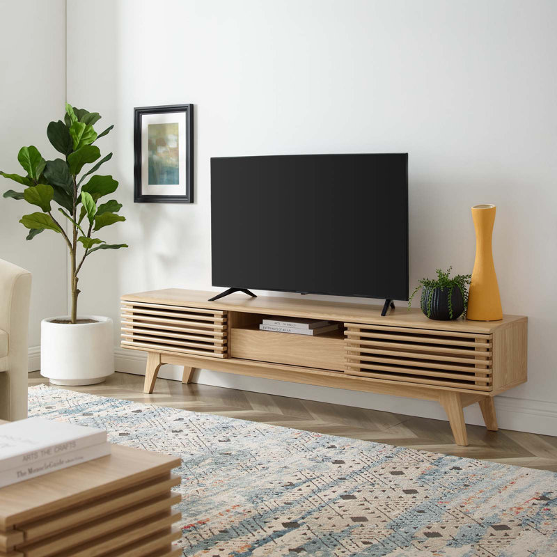Meuble télé Modway Render, Chêne, 17"H x 70"W 13.5"D