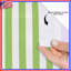 Green White Stripes Shower Curtains Extra Long-1301904778