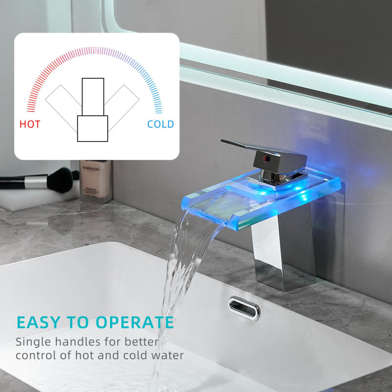 ingle Hole Bathroom Faucet, Chrome