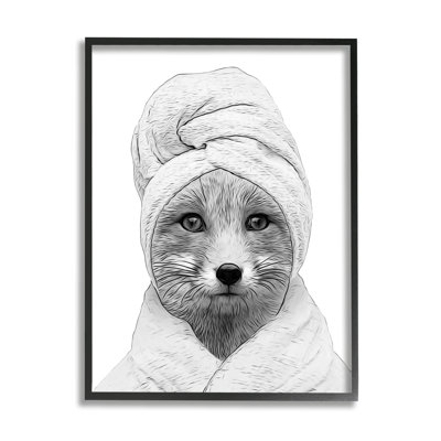 Peignoir renard, animal rigolo par Annalisa Latella