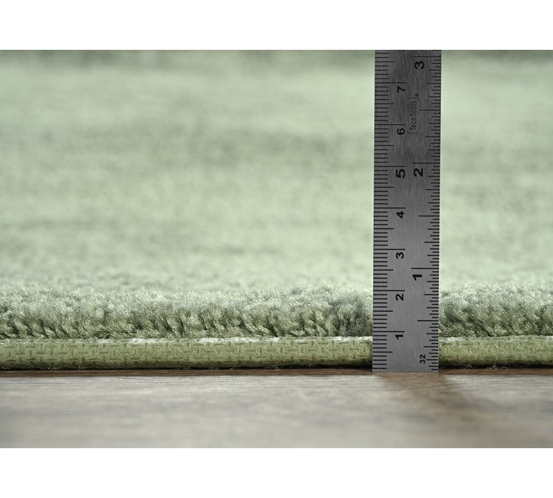 Mccluney Traditional Nylon 2 Piece Bath Rug Set with Non-Slip Backing, Green