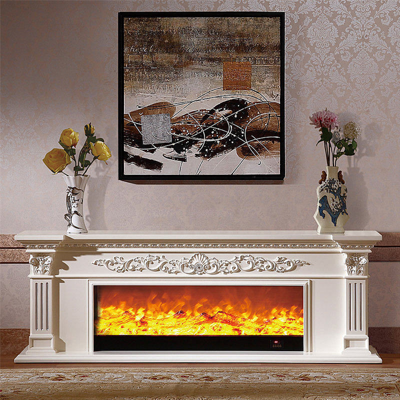 Foyer simple de style européen Euro-American, Ivoire ivoire, 78.74"