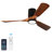 42 in. 3-Blade Indoor Flush Mount Ceiling Fan with APP Remote Control and Light, 3-Color Dimmable, Quiet DC Motor, 6 Speeds-554135631-552614192-541839867