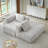Granli Boneless L-Shaped Corduroy Sectional Sofa with Chaise Lounge-118592513