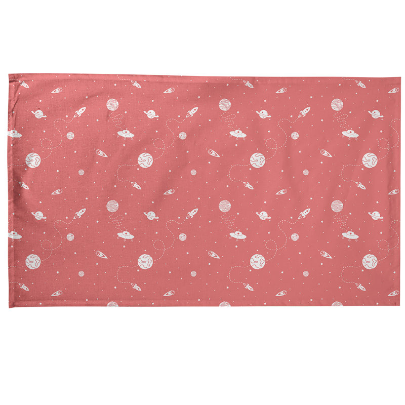 Tea Towel Kitchen Towel, Poly Twill, Red