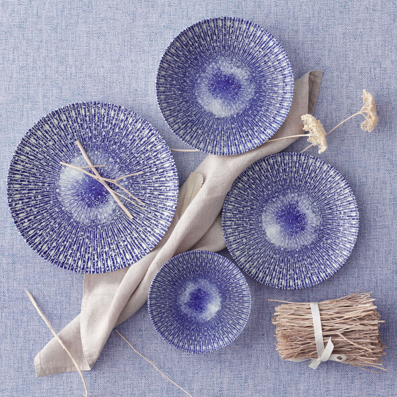 Palais Piece Porcelain China Dinnerware Set - Service for 6