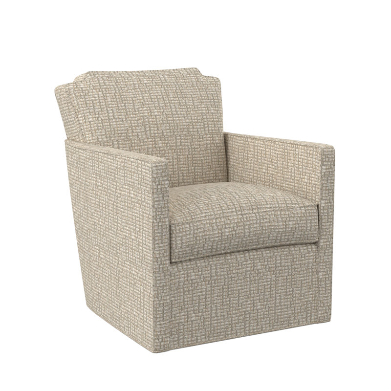Elise Swivel Armchair, Stepping Stones Ivory Viscose