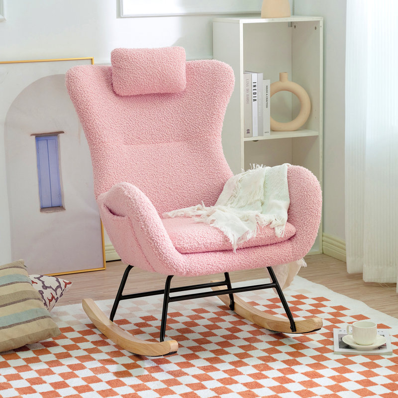 Chaise berçante Khmari, Rose