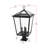 Miyashiro 14 Inch Outdoor Post Light in Black