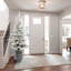 Arbre de Noël 4,5 pi avec base en pot, 150 lumières DEL chaudes, 720 pointes, branches en PE + PVC, 19 pommes de pin pour espaces compacts-118094980