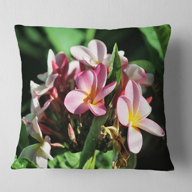 Oreiller floral à fleurs magnifiques, 16 po x 1 po, Coussin décoratif