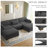 Maelina U-Shaped Corduroy Modular Sectional-107665275-107665277
