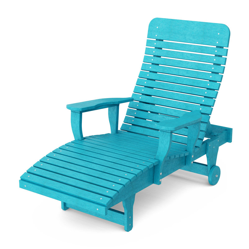 Chaise longue inclinable Signature, Bleu Aruba