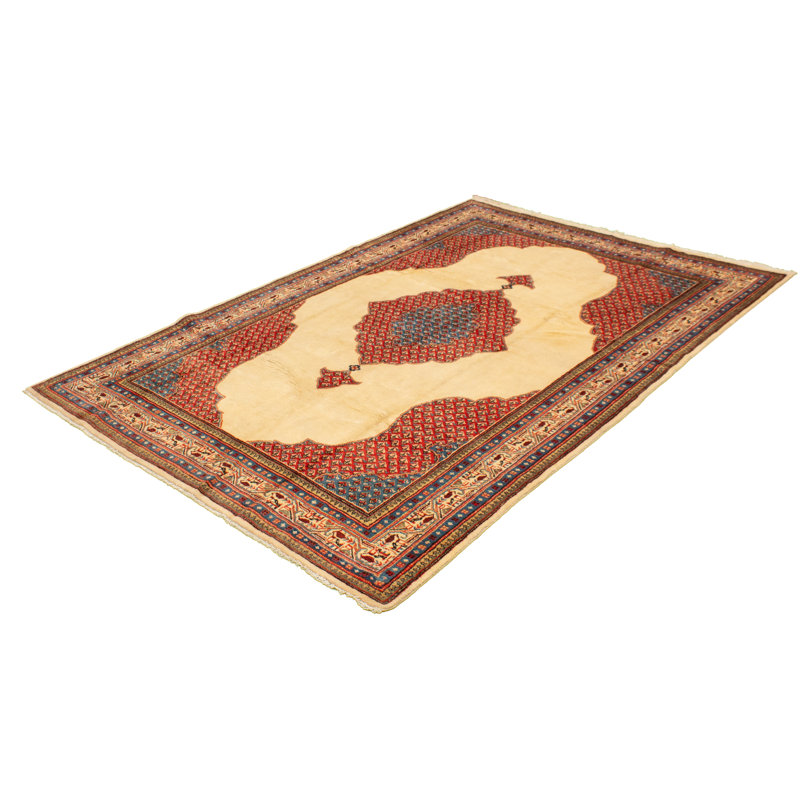 Tapis unique en laine noué à la main 7 pi 7 po x 11 pi 5 po nouvel âge Rayshawn