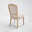 Chaise rembourrée avec pieds en bois