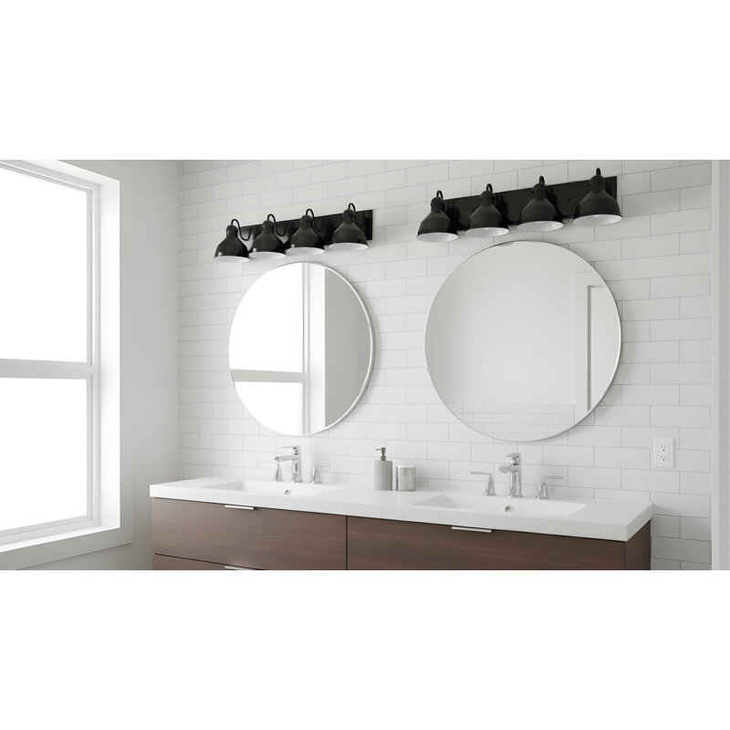 Hachiro Dimmable Vanity Light, 4, Black