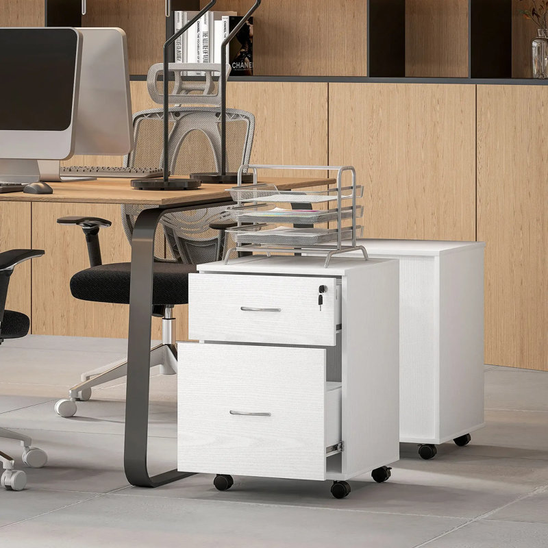 41cm Wide 2 -Drawer File Cabinet, White