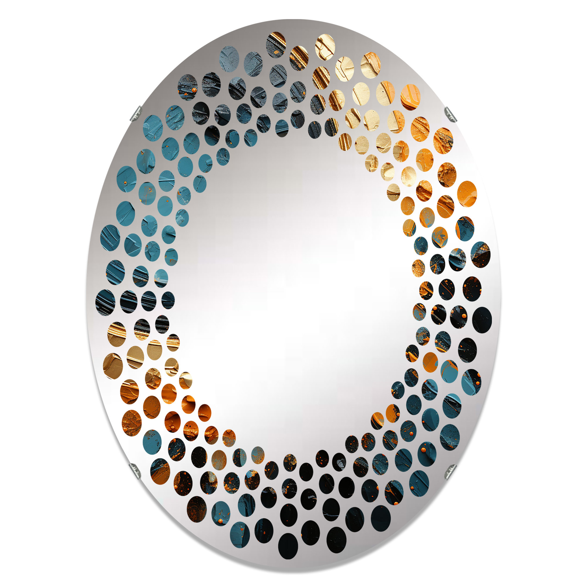 East Urban Home Desert Mirage Vortex III - Polka Dot Wall Mirror ...