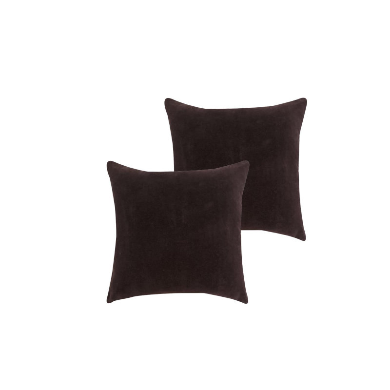 Elton Accent Pillow, Brown, Polyester, Square 18"