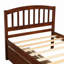 Structure de lit plateforme simple avec deux tiroirs-235086897