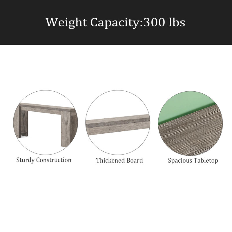 Wood Entryway Table,Console Table,Side Table, Gray