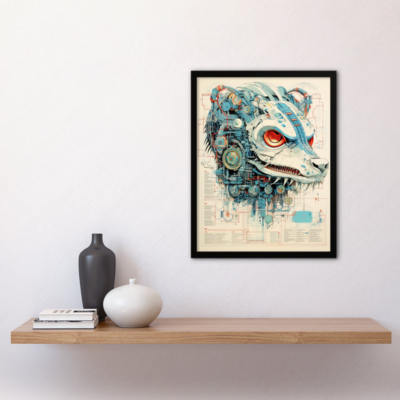 21st Century Weapon Robot Hybrid Secret Military Schematic - Single Picture Frame Print