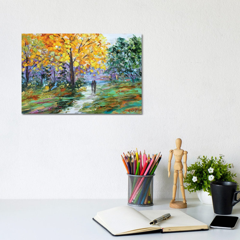 Autumn Romance by Karen Tarlton - Wrapped Canvas Painting, 20.32 cm H x 30.48 cm W