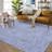 Braided Printed Texture Machine Washable Rug with Rubber Backing for Living Room Non-Slip Dining Room Rug Easy-Cleaning Floor Carpet for Bedroom-2099777374