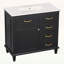 Armoire de rangement autoportante avec lavabo, tiroirs rabattables et tablette réglable-1048172085