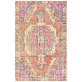 Antique One Of A Kind One-of-a-Kind 4'2" X 6'8" Hand Knotted Area Rug