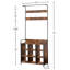 Portemanteau, portemanteau avec porte-chaussures pour le vestibule, portemanteau 3-en-1 et support de rangement, avec 7 crochets, une tringle à vêtements