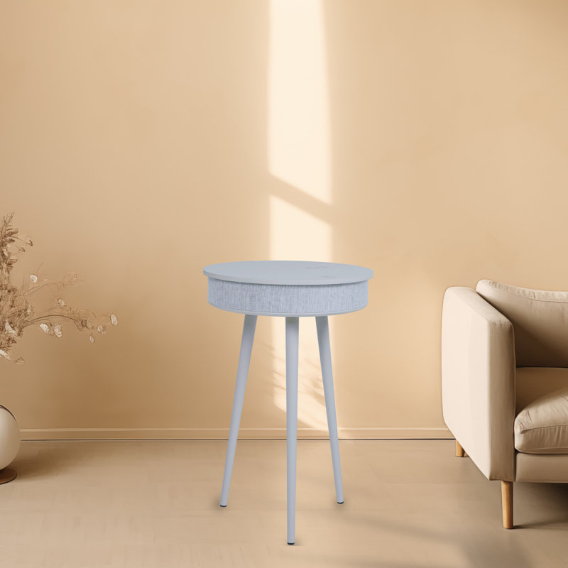 Mars Smart Coffee Table With Bluetooth Spearker And Wireless Charger And Built-In Battery, Grey