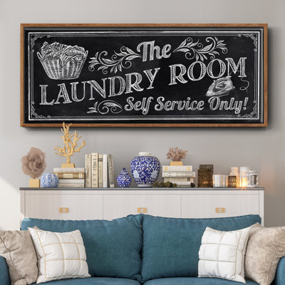 Self Service- Framed Canvas