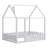 Wood Bed House Bed Frame With Fence