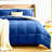 Reversible Comforter Set - Queen Size - Lightweight Down Alternative Bedding Set - All Season Soft Comforter with 2 Shams - 3 Piece Bed Set