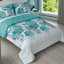 Ensemble d'édredon réversible pour lit simple 2 pièces à motif floral Big Blue, motifs différents sur deux côtés, lit dans un sac, ensemble de literie en microfibre douce pour toutes les saisons, lavable à la machine, décoration intérieure, 68 po x 90 po-122720053