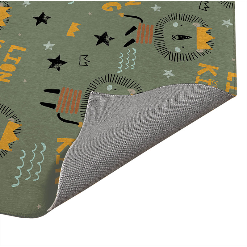 Tapis de jeu pour enfants très grand lion, Rectangulaire 2 pi x 3 pi