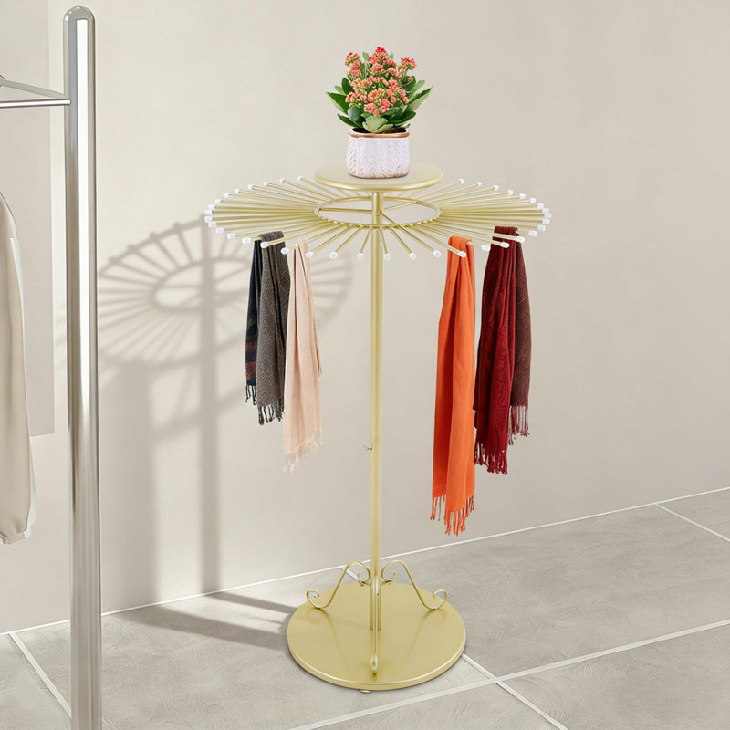 Présentoir à foulard, Doré