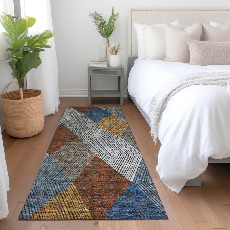 Tapis Aquaisha avec envers antidérapant, Tapis de couloir 2 pi 3 po x 7 pi 6 po