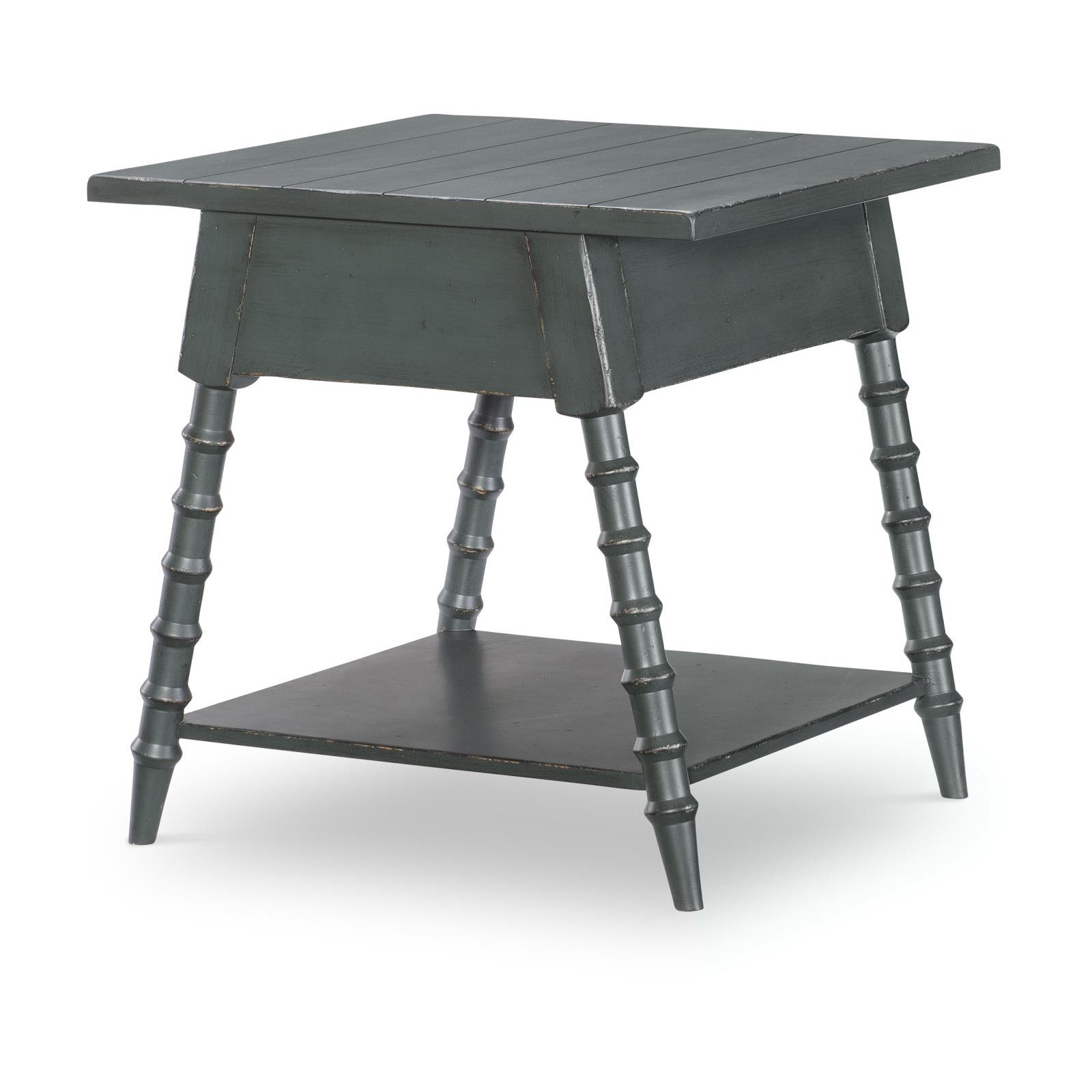 Country Living Bobbin End Table, Green