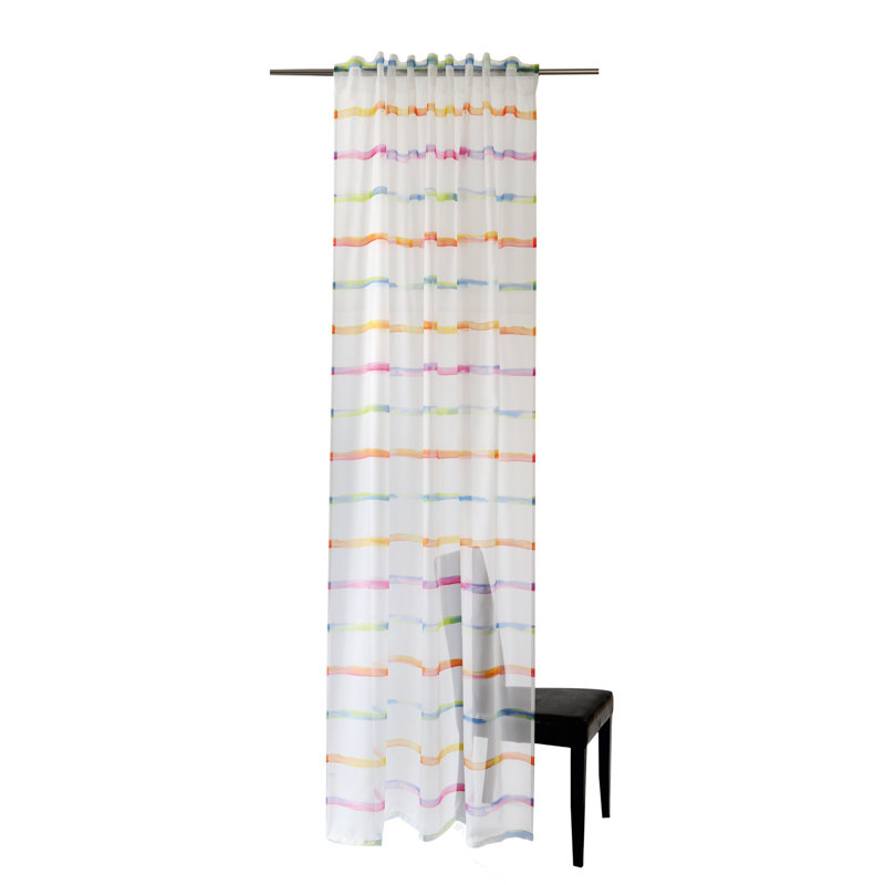 Waubun Pencil Pleat Sheer Single Curtain