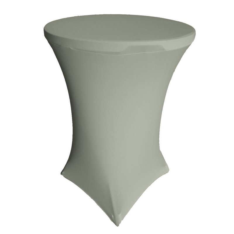 Round Tablecloth, Light Gray, 32" R x 42" H