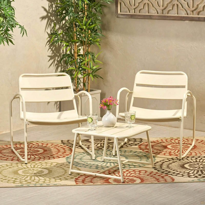 Ensemble de conversation, Blanc mat