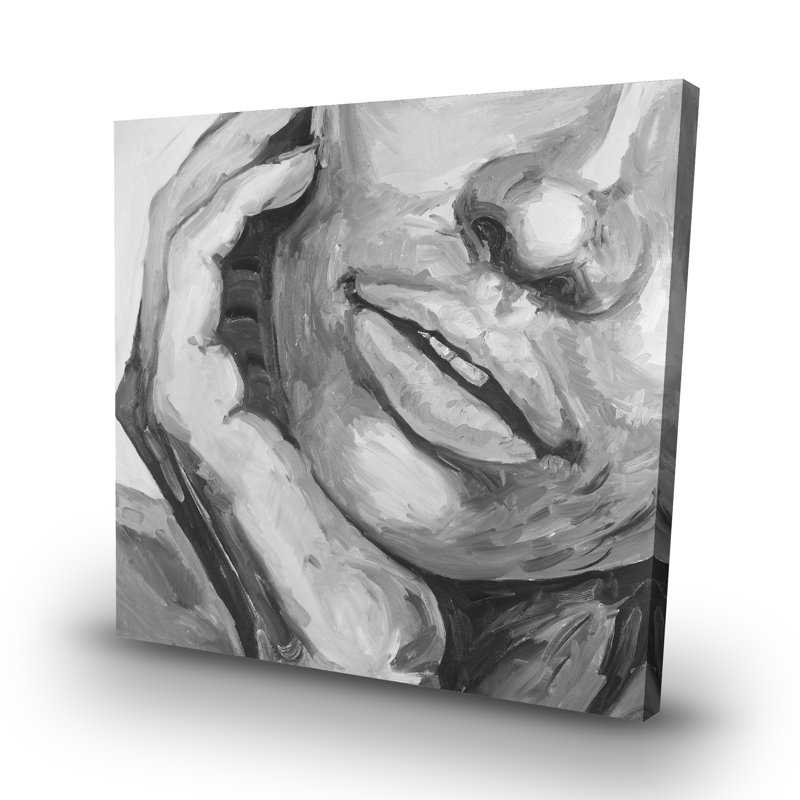 Irresistible lips - 32"x32" art on canvas