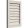 Évent vertical vertical en bois non fonctionnel avec cadre décoratif