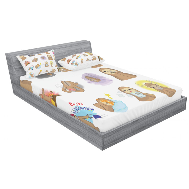 Microfiber Sheet Set, Full Sheet Set with Fitted Sheet