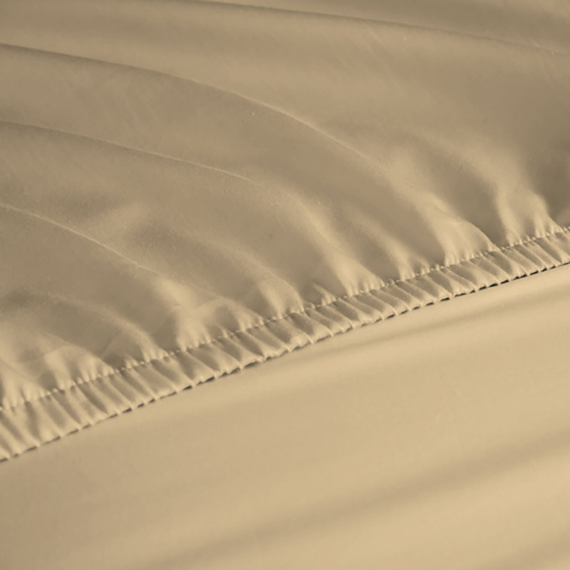6-Piece Rayon From Bamboo Blend Sheet Set, Queen Sheet Set + 1 Fitted Sheet + 4 Pillowcases, Mustard Yellow